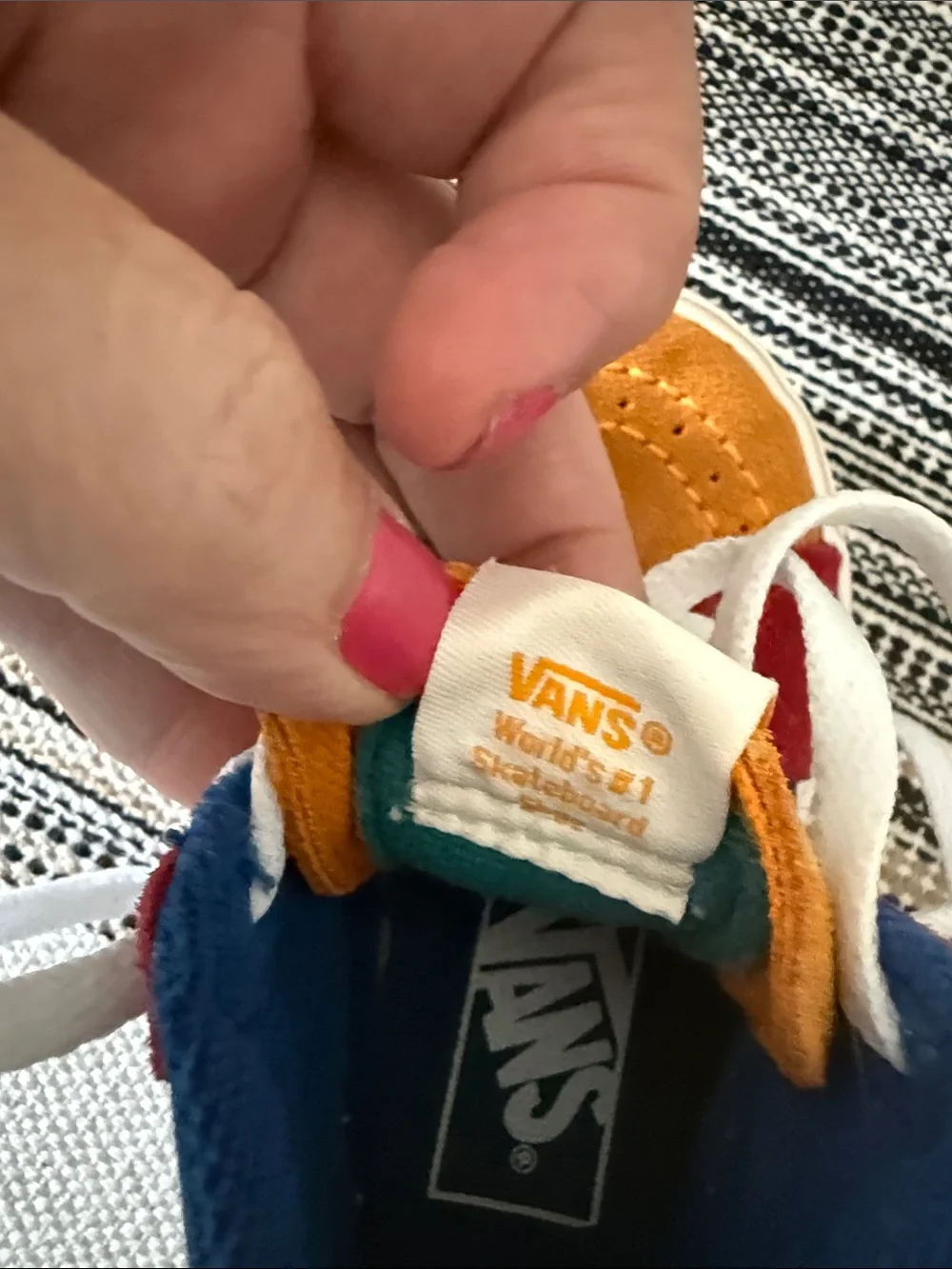 VANS Sk8-Hi Primary Block US TODDLER SIZE 4